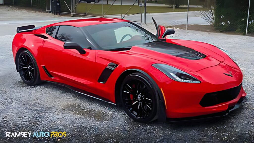 Red 2018 Corvette C7 Ceramic Coating